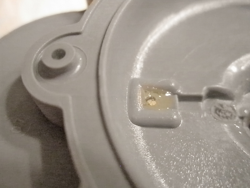Apply epoxy to other breathing holes